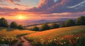 Digital oil painting background image 2