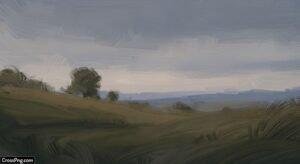 Digital oil painting background image 3