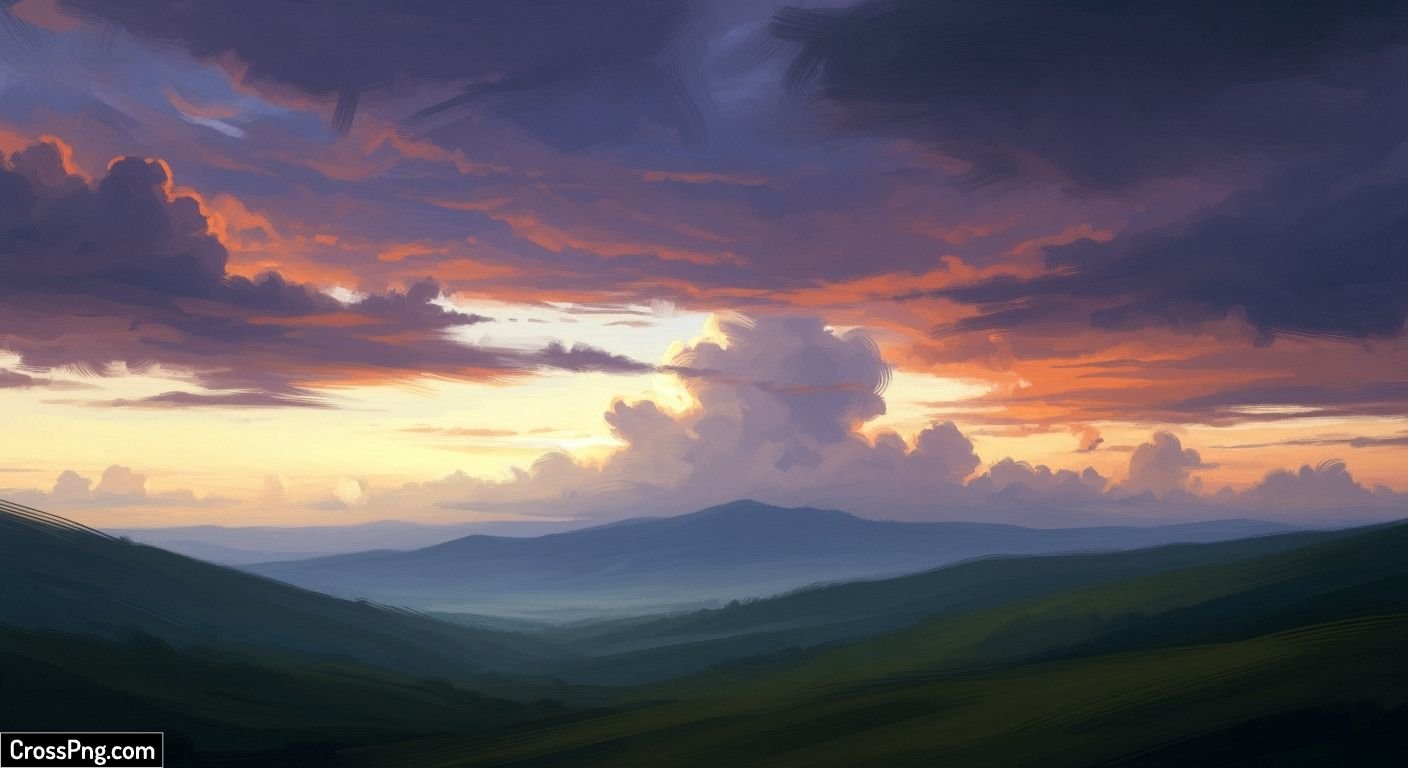Digital oil painting background image 4