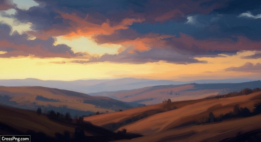 Digital oil painting background image 6