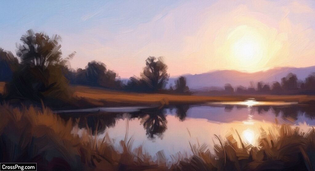 Digital oil painting background image 7