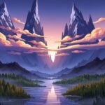 Digital painting background image