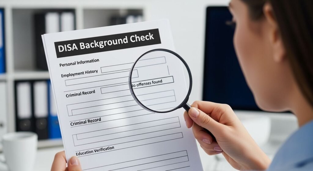 Disa background check image