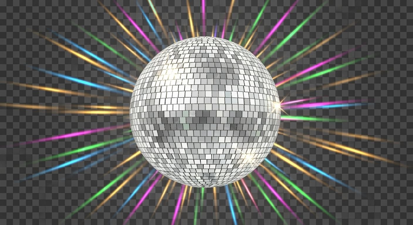 Disco ball transparent background image 4