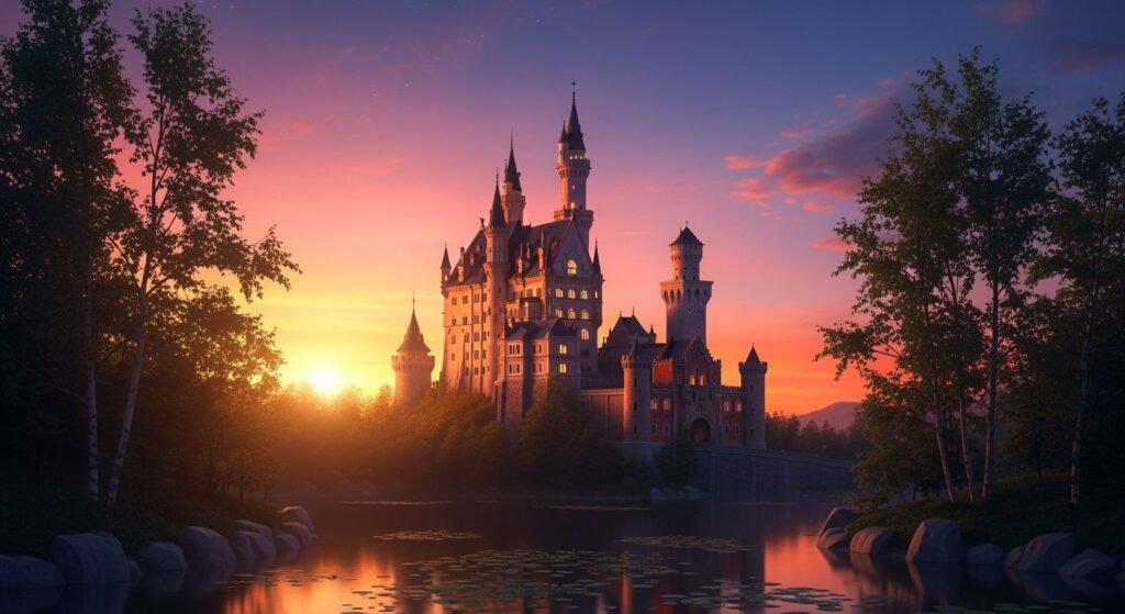 Disney castle background image