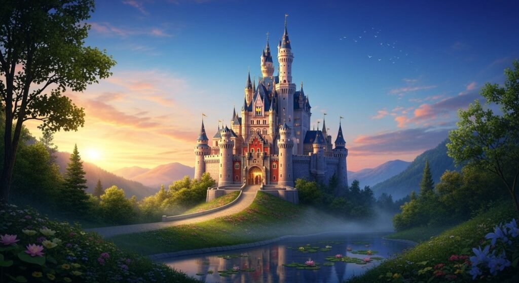 Disney castle background image 2