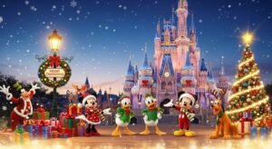 Disney christmas background image 2