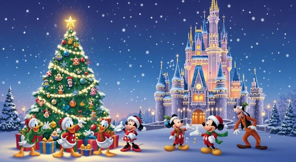 Disney christmas background image 3