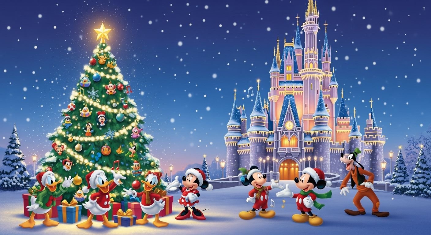 Disney christmas background image 3