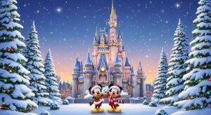 Disney christmas background image