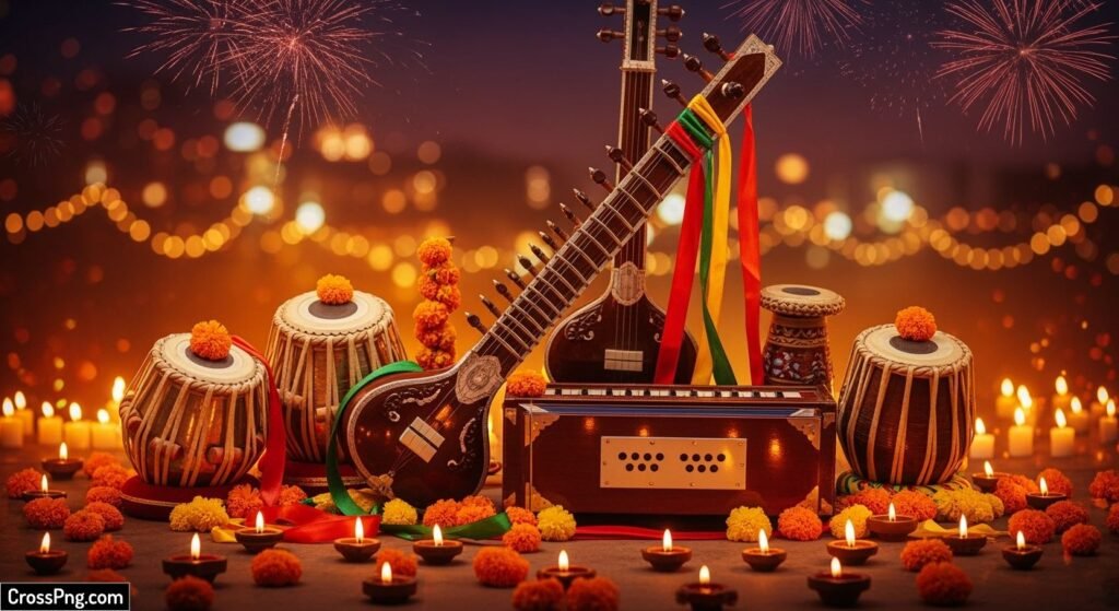 Diwali background music image