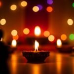 Diwali background portrait image