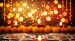 Diwali background portrait image 2