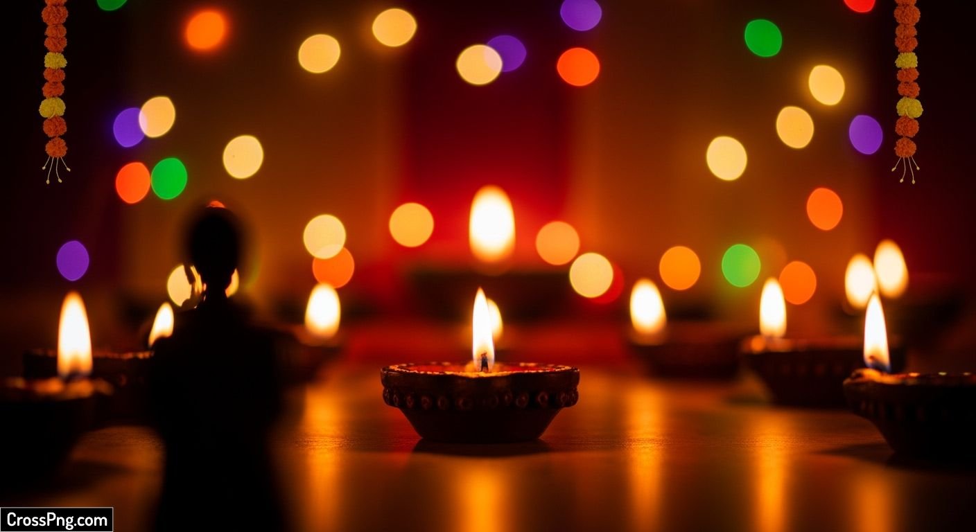 Diwali background portrait image