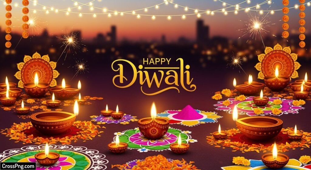 Diwali background poster image