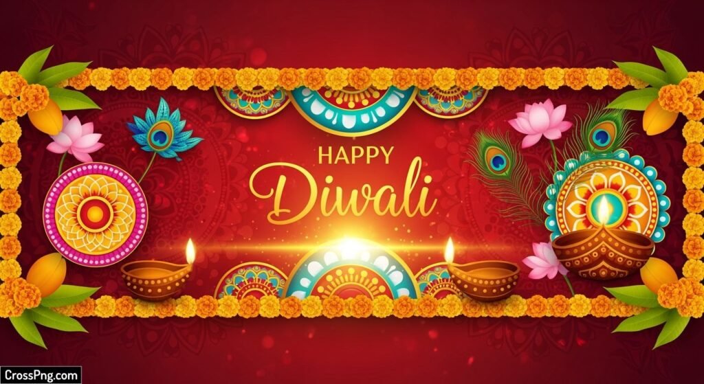 Diwali banner background image