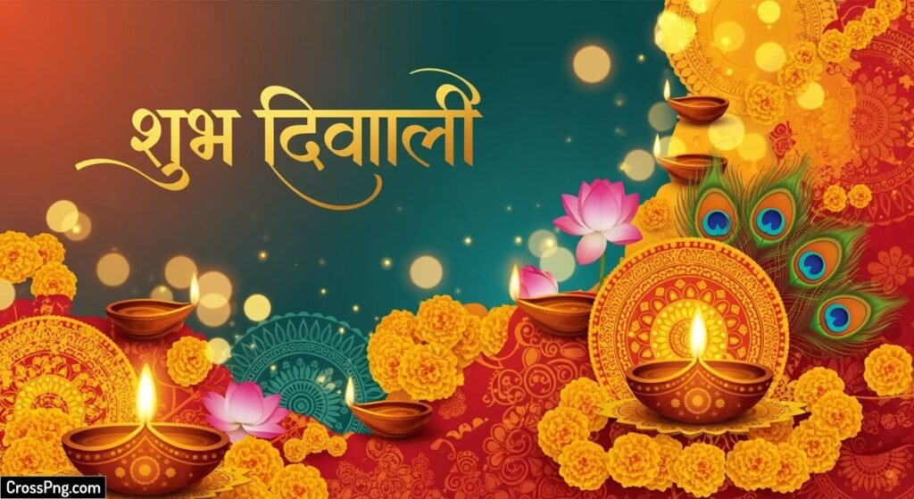 Diwali banner background marathi image 2