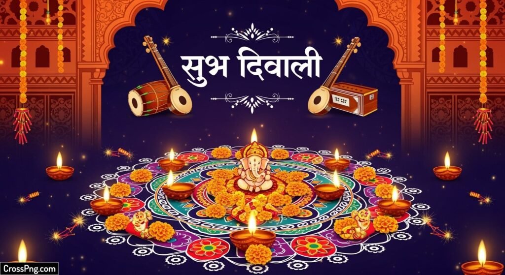 Diwali banner background marathi image 3