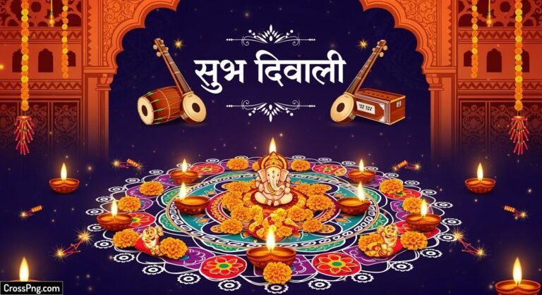 Diwali banner background marathi image 3