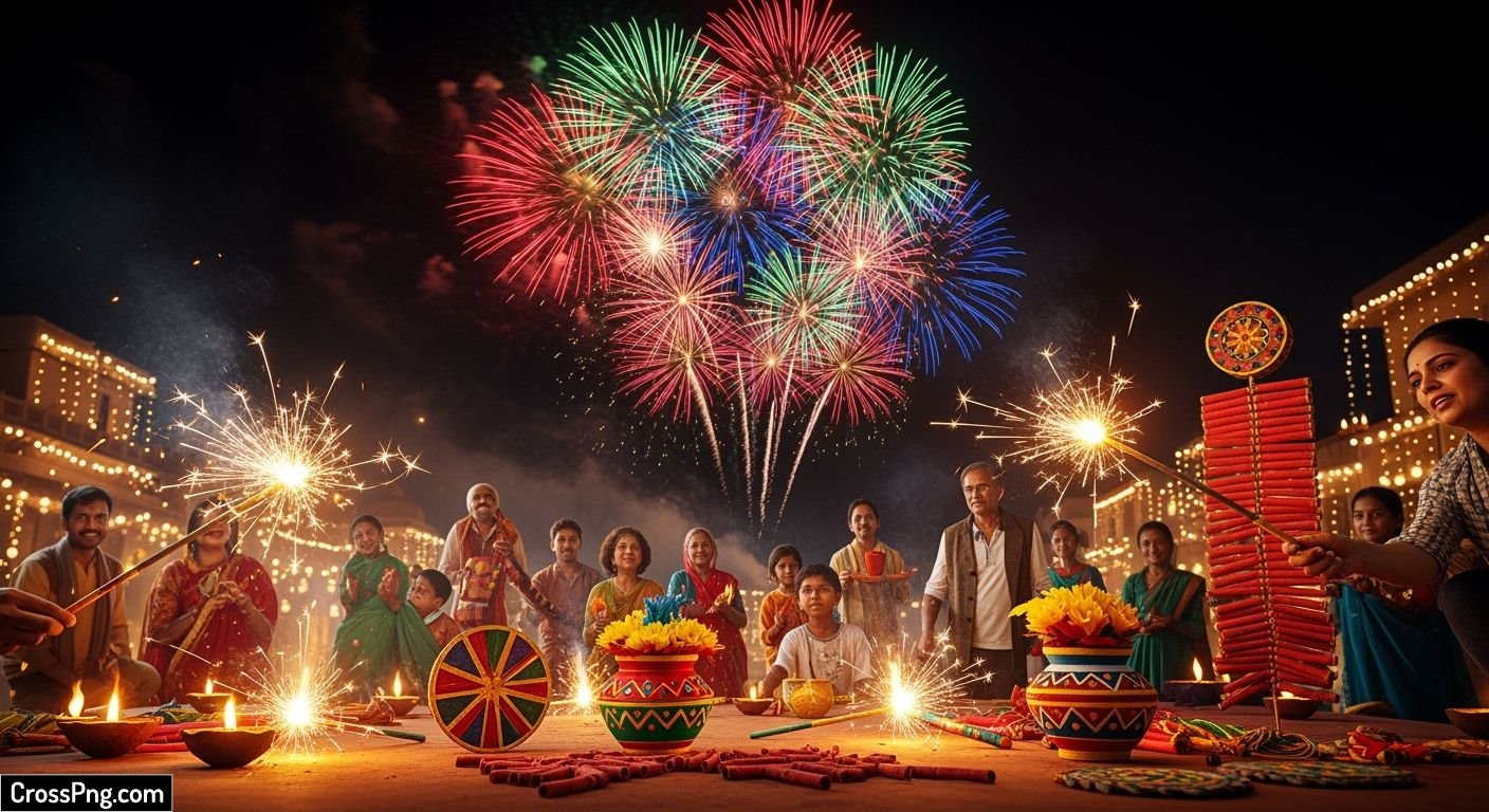 Diwali crackers background image