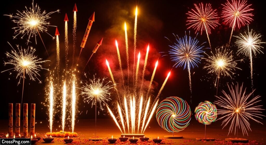 Diwali crackers background image