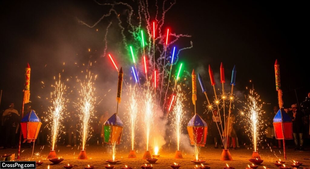 Diwali crackers background image 7