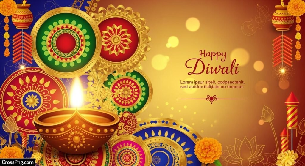 Diwali invitation card background image 3