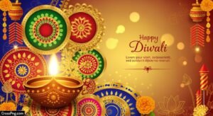 Diwali invitation card background image 3