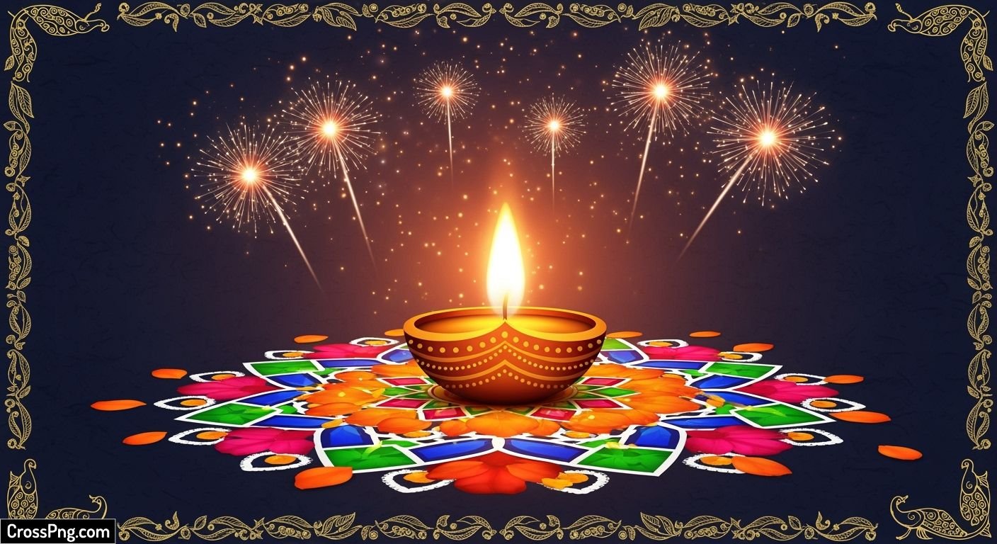 Diwali invitation card background image