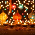 Diwali light background image