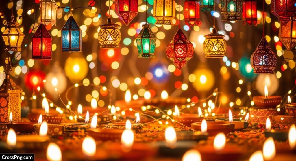 Diwali lights background hd image