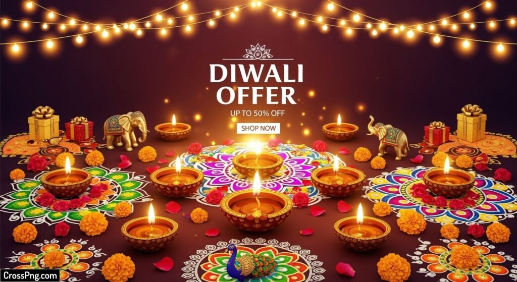 Diwali offer background image