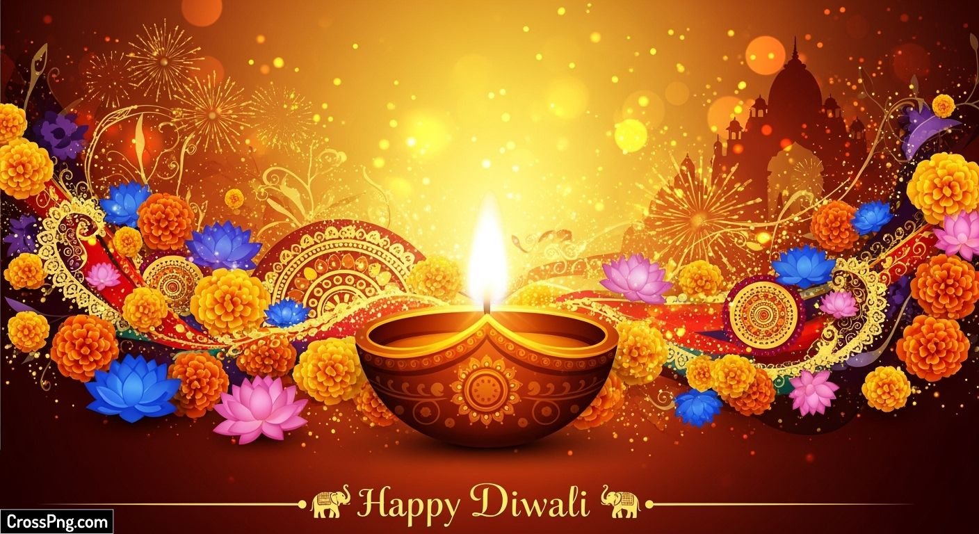 Diwali poster background hd image
