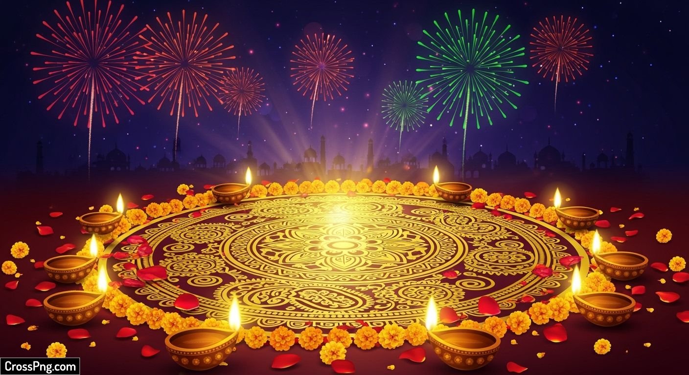 Diwali poster background hd image