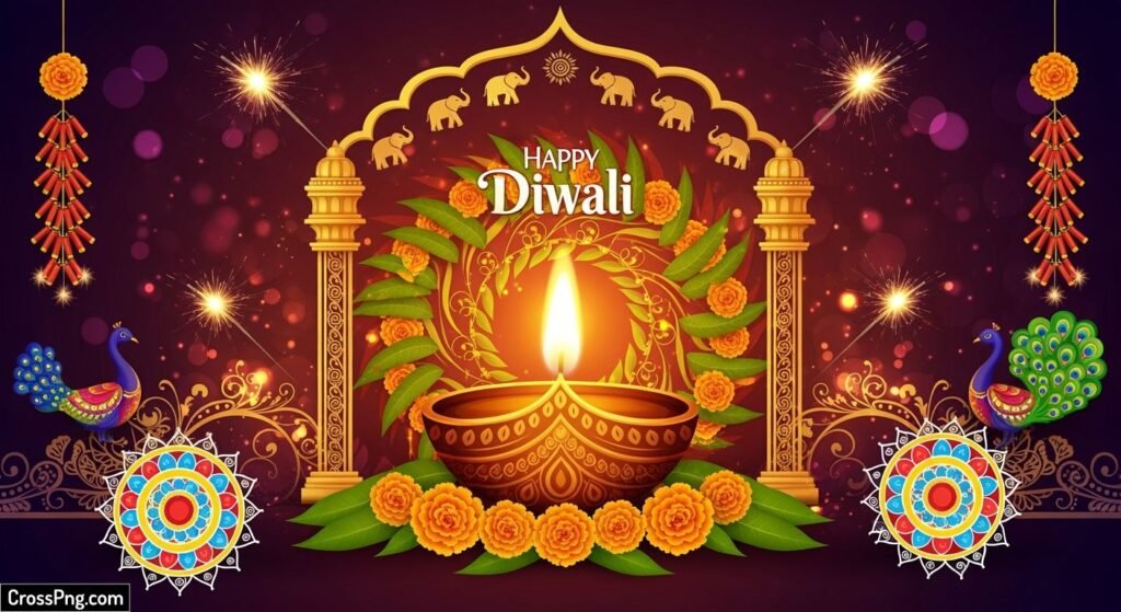 Diwali poster background image 3
