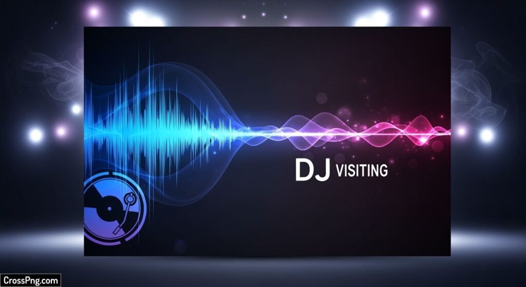 Dj visiting card design background image 2