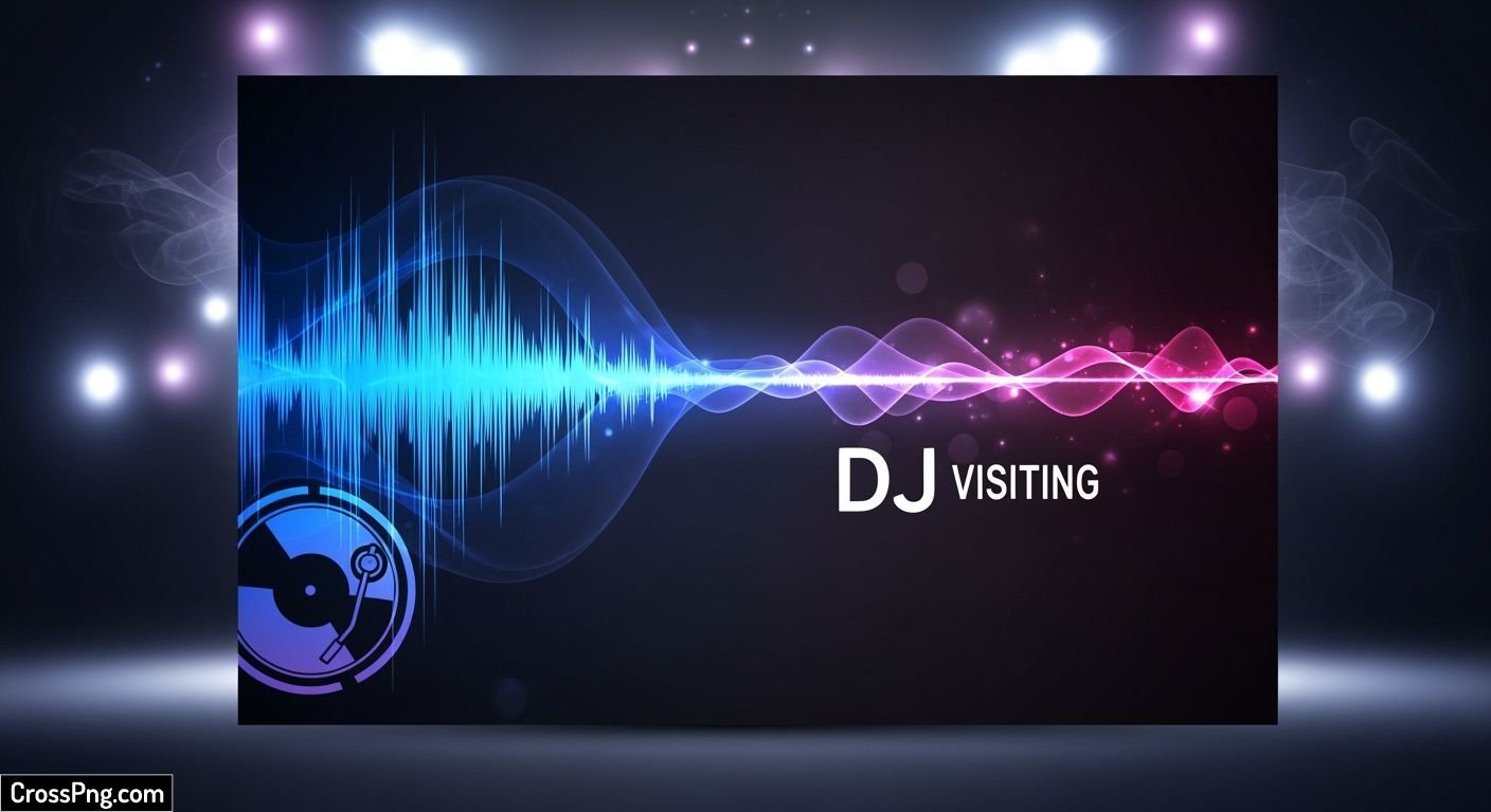 Dj visiting card design background image 2