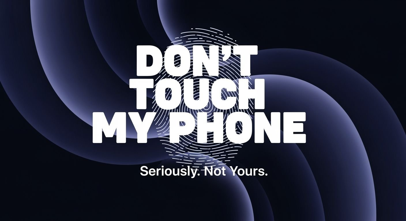 Dont touch my phone background image