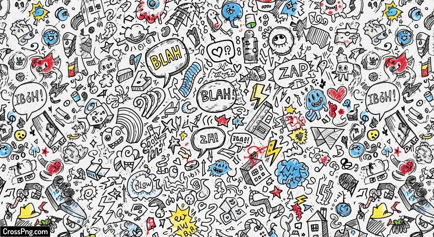 Doodle background image 3
