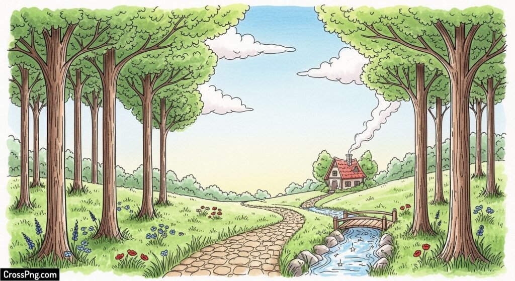 Drawing background design image 2