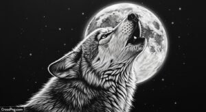 Drawing on black background image 3