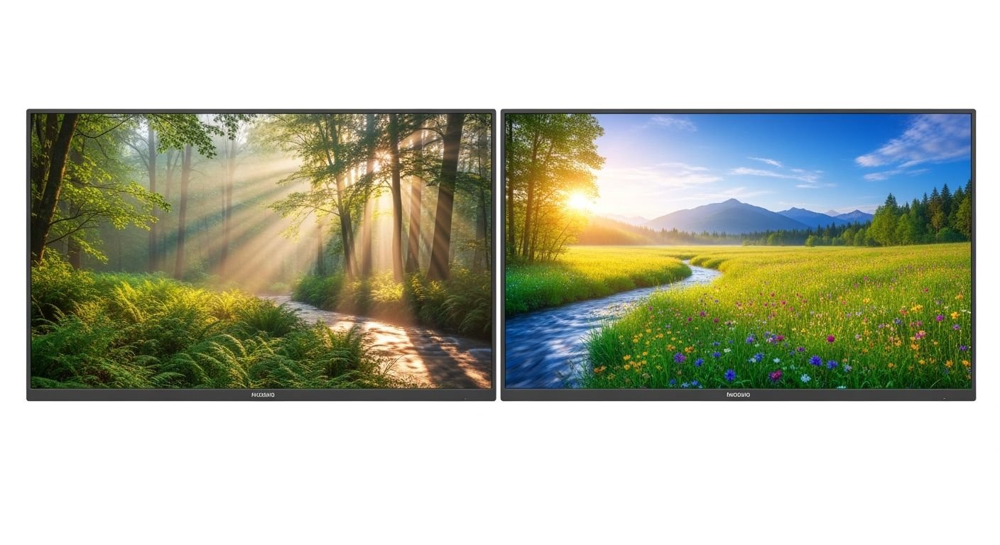 Dual monitor background image