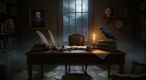 Edgar allan poe background 4k image 2