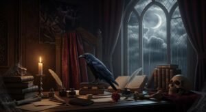 Edgar allan poe background 4k image 3