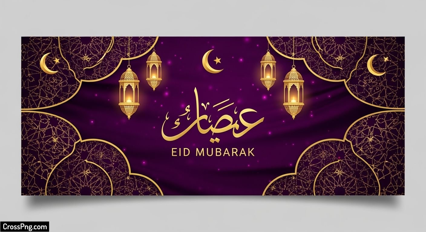 Eid mubarak banner background hd image 2