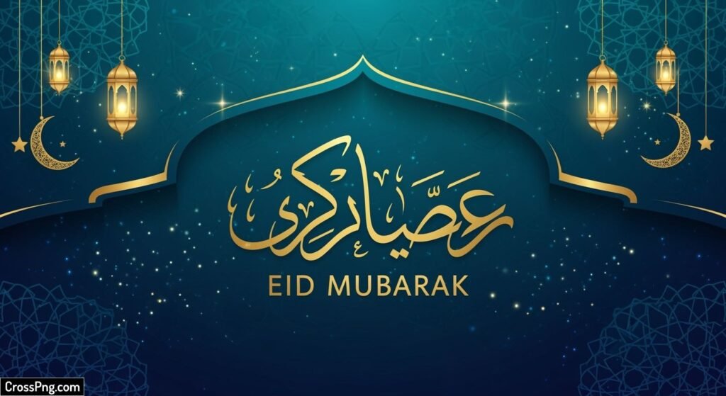 Eid mubarak banner background hd image 3