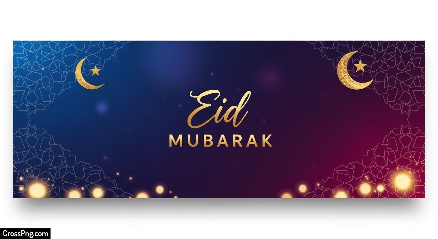 Eid mubarak banner background hd image