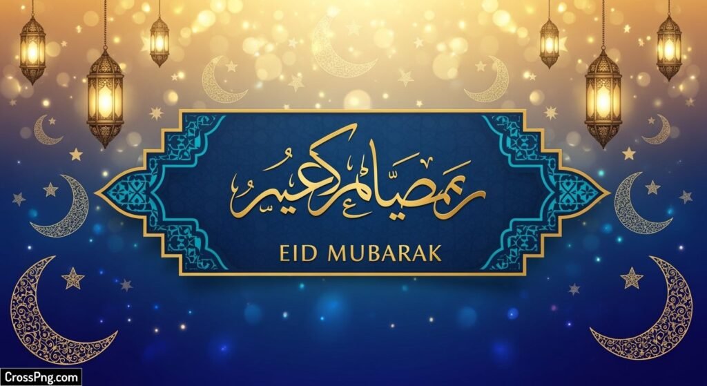 Eid mubarak banner background image 3