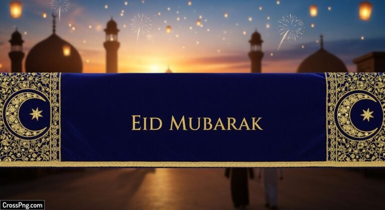 Eid mubarak banner background image