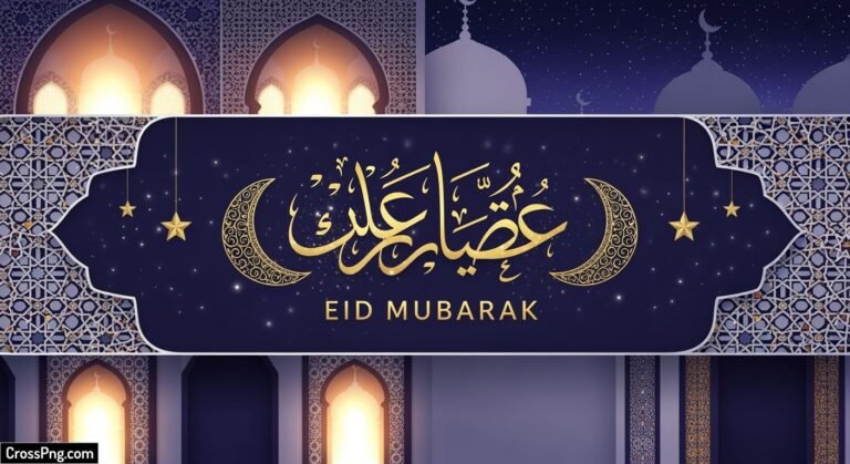 Eid mubarak banner design background image